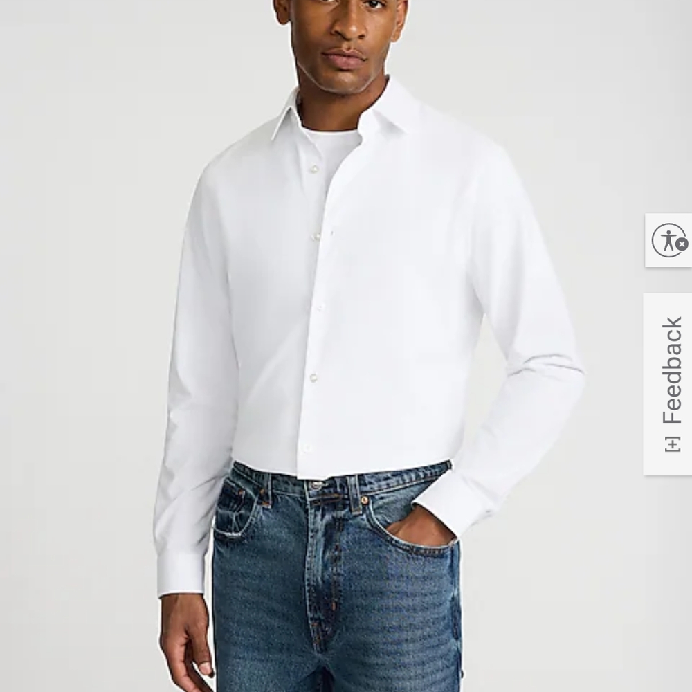 Express Crisp Pink Dress Shirt for Men
